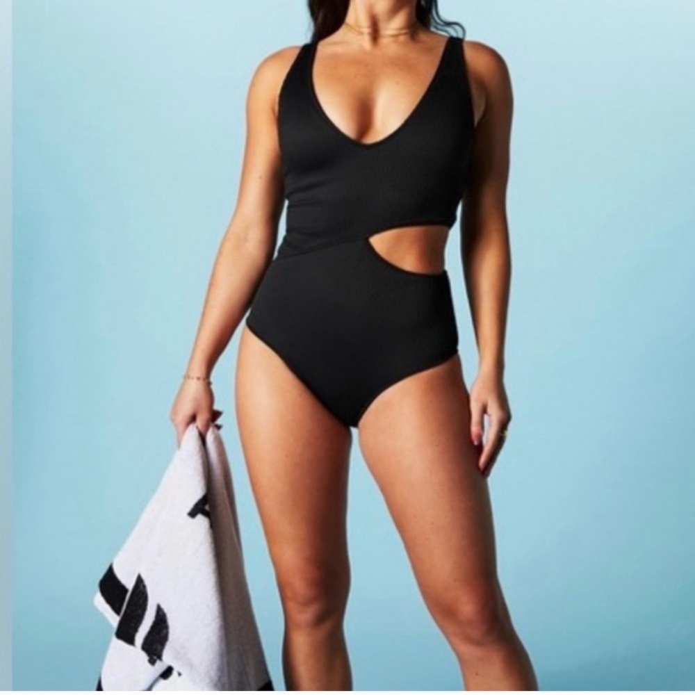 NWT Fabletics Asymmetrical Cutout One-Piece